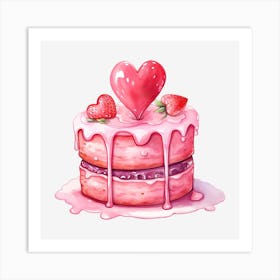 Valentine'S Day Cake 23 Art Print