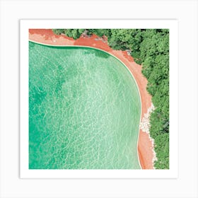 Red Sand Beach Art Print