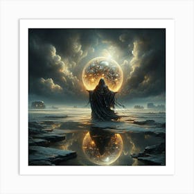 Dark Sphere Art Print