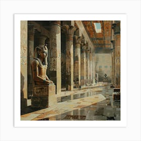 Egyptian Temple 8 Art Print