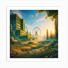 Abandoned City 7 Art Print