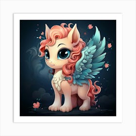 Little Pony With Wings Art Print