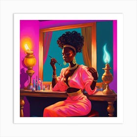 Sexy Black Woman Art Print