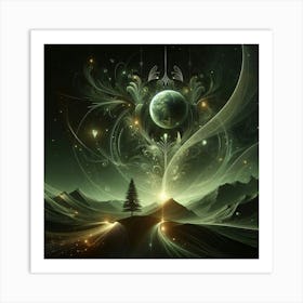 Earth In The Sky Art Print