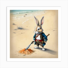 Pirate Bunny 5 Art Print