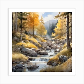 Autumn Creek Art Print