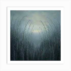 Whispers Of Tranquility A Serene Floral Landscape (3) Art Print