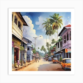 Sri Lankan Street 1 Art Print