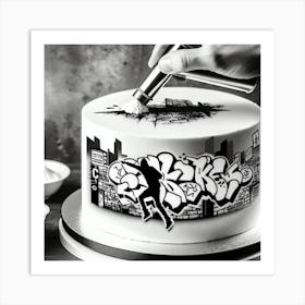 Graffiti Cake Art Print