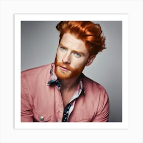 Man With Red Hair 1 Art Print