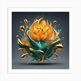 Lotus Flower Art Print