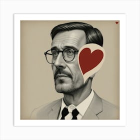 Default Man In Love 0 Art Print