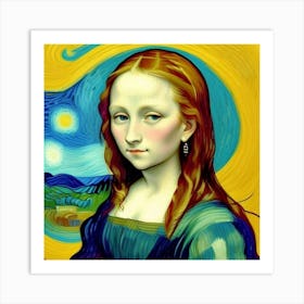 Portrait of Youth The Young Mona Lisa Art Print