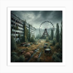 Abandoned City 5 Art Print