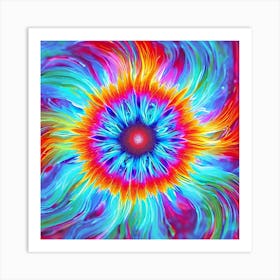 Psychedelic Flower Art Print