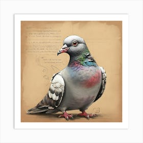 Pigeon 8 Art Print