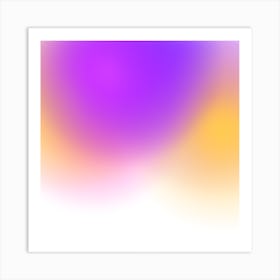 Abstract Purple And Yellow Background Art Print