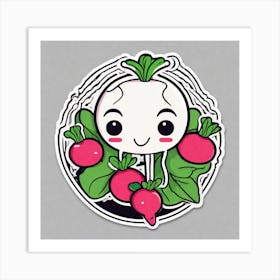 Radish Sticker 4 Art Print