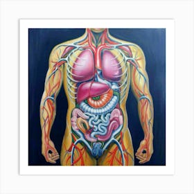 Organs Of The Human Body 10 Art Print