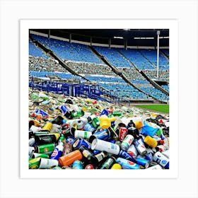 Stadium Full Of Trash 2 Art Print