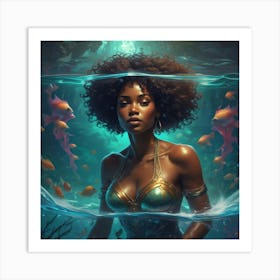 Underwater Beauty Art Print