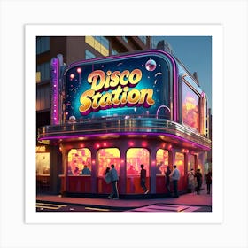 Disco Station 3 Art Print