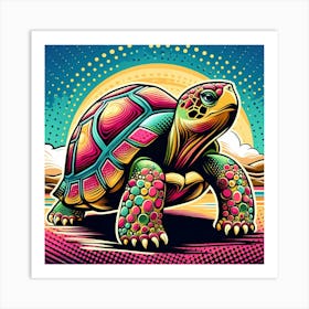 Psychedelic Turtle Art Print