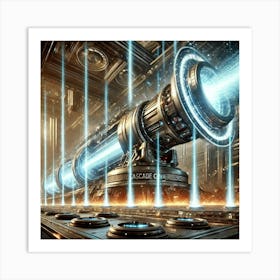 A High Tech, Sci Fi Scene Showing The Cascade Conv Art Print