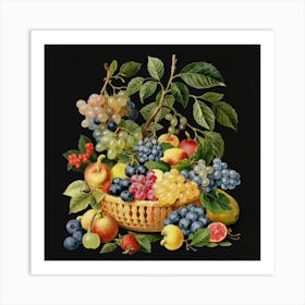 A collection of different delicious fruits 11 Art Print