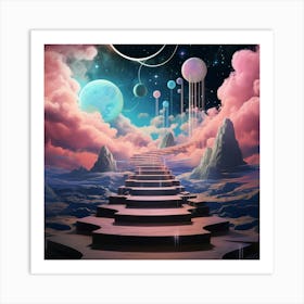 Stairway To The Stars Art Print