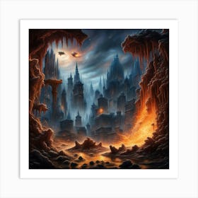 City Of Fire Art Print