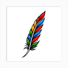 Feather Feather Feather 25 Art Print