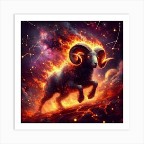 Zodiac Ram 38 Art Print