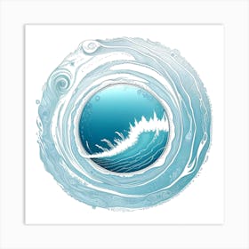 Ocean Wave 4 Art Print