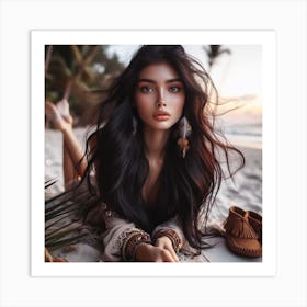 Bohemian Beauty Art Print