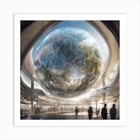 Futuristic Space Station 11 Art Print