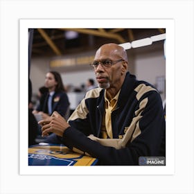 Kareem Abdul-Jabbar AI Art Print