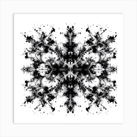 Ink Blot Elegance Art Print