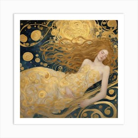 Golden Moon Art Print