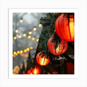 Christmas Market Art Print