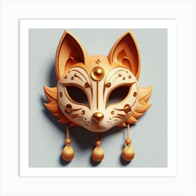 Mask Of A Cat Art Print