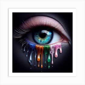 Rainbow Eye Art Print