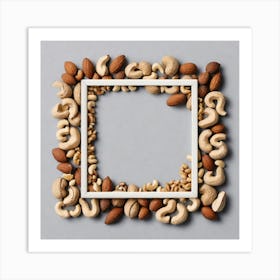 Cashew Nuts In A Frame Art Print