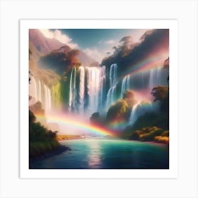 Mythical Waterfall 6 Art Print