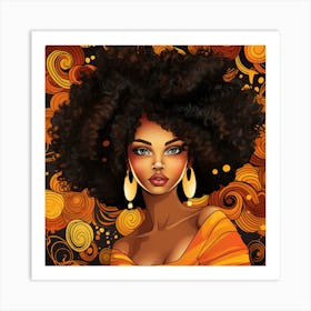 Afro Girl 11 Art Print