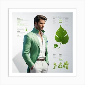 Man In A Green Suit Art Print