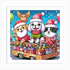 Santa'S Sleigh 1 Art Print