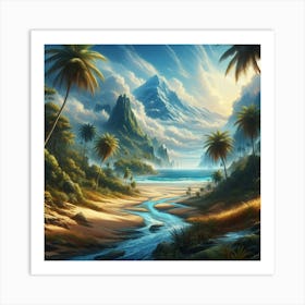 Landscape Painting 2 Art Print