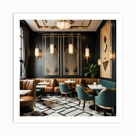 Deco Dining Room 12 Art Print