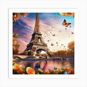 Paris Eiffel Tower 117 Art Print